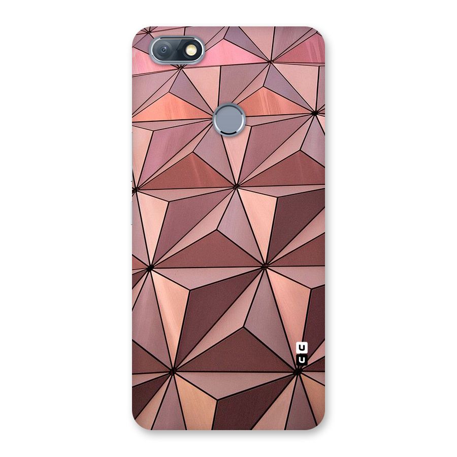 Rosegold Abstract Shapes Back Case for Infinix Note 5