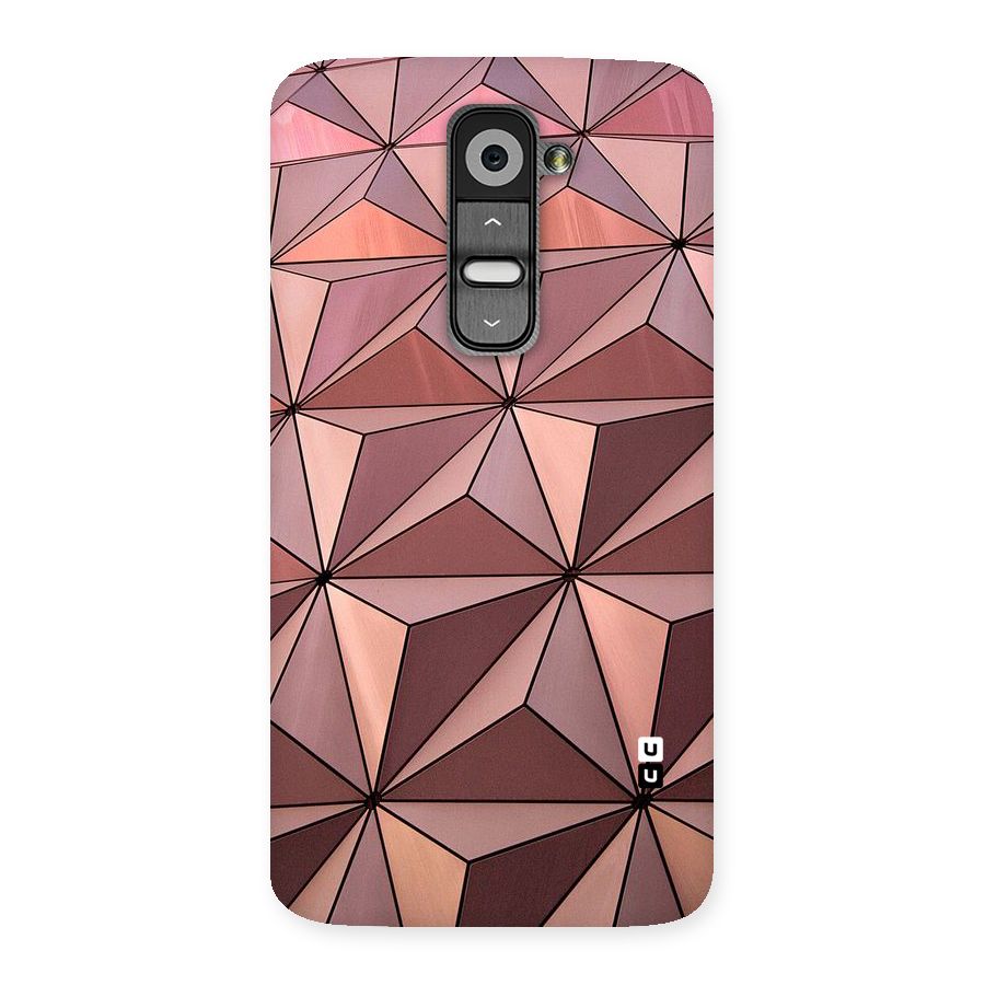 Rosegold Abstract Shapes Back Case for LG G2
