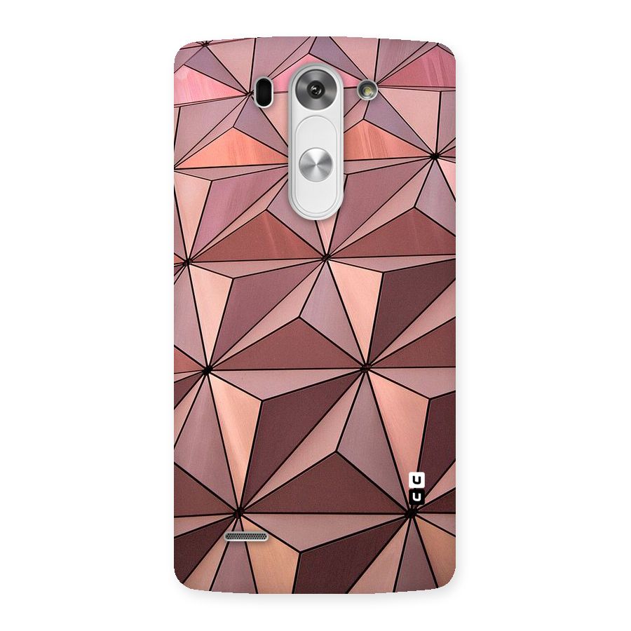 Rosegold Abstract Shapes Back Case for LG G3 Mini
