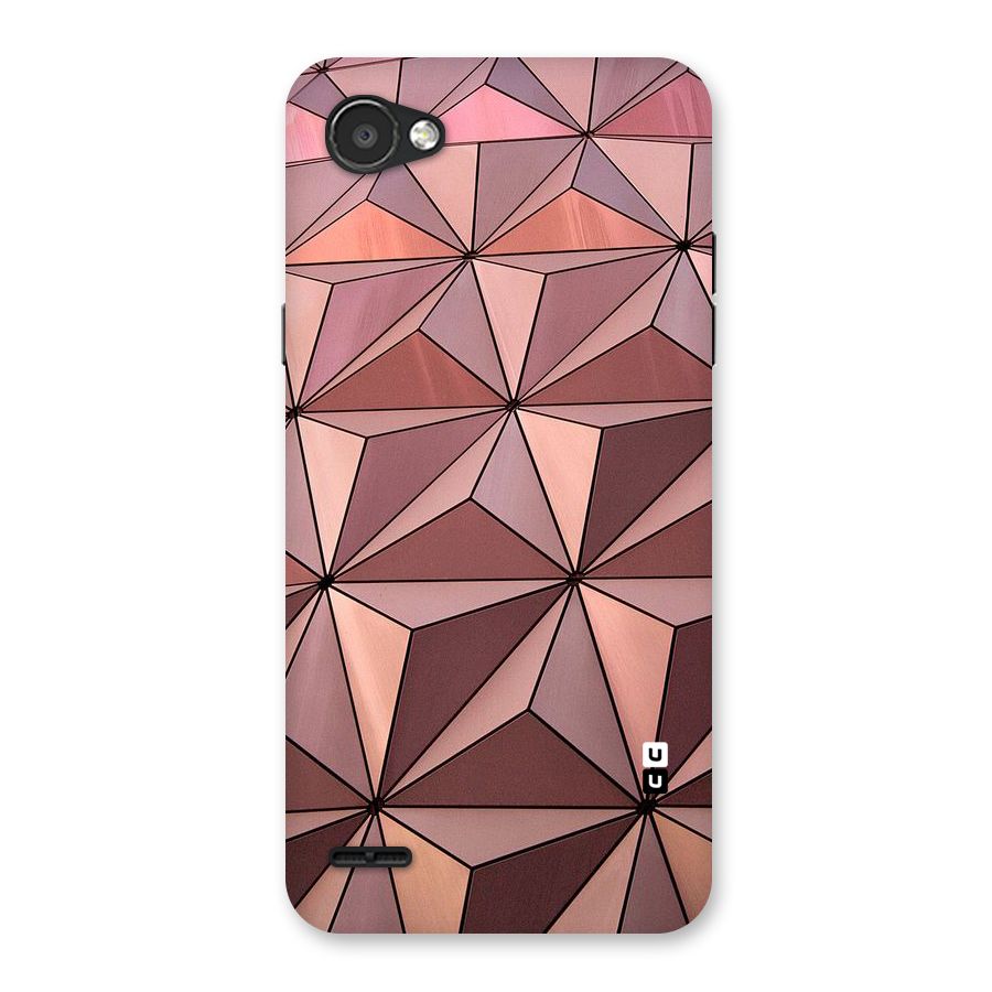 Rosegold Abstract Shapes Back Case for LG Q6
