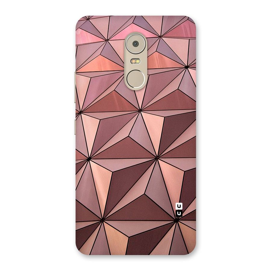 Rosegold Abstract Shapes Back Case for Lenovo K6 Note