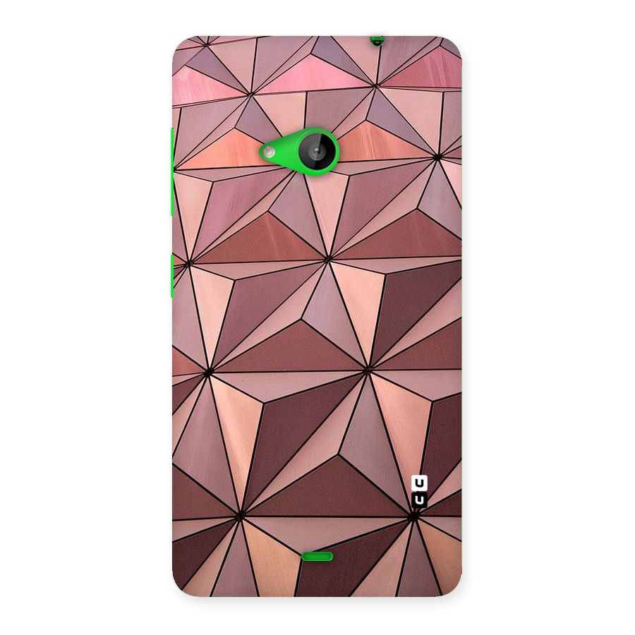 Rosegold Abstract Shapes Back Case for Lumia 535