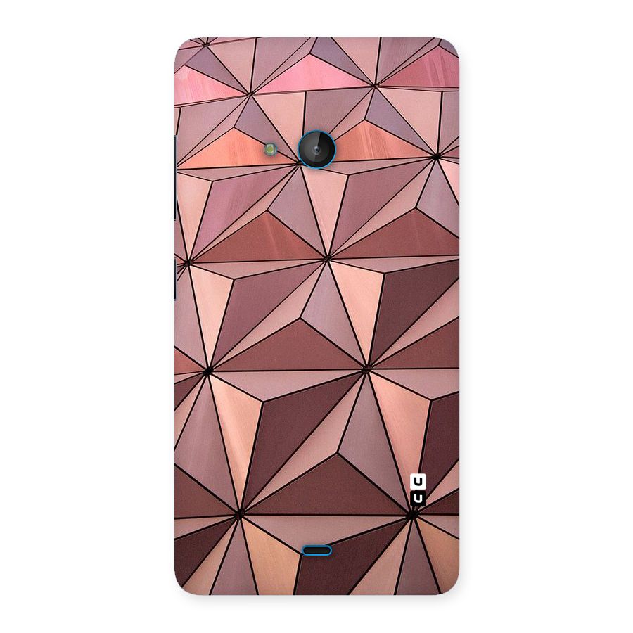 Rosegold Abstract Shapes Back Case for Lumia 540