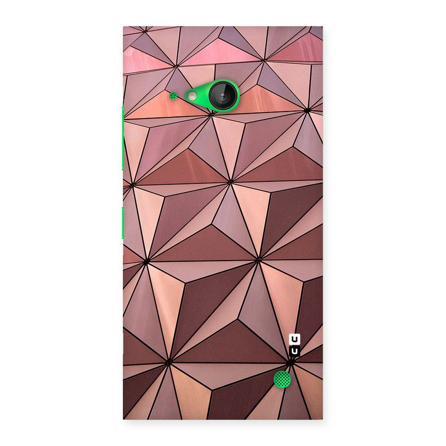 Rosegold Abstract Shapes Back Case for Lumia 730
