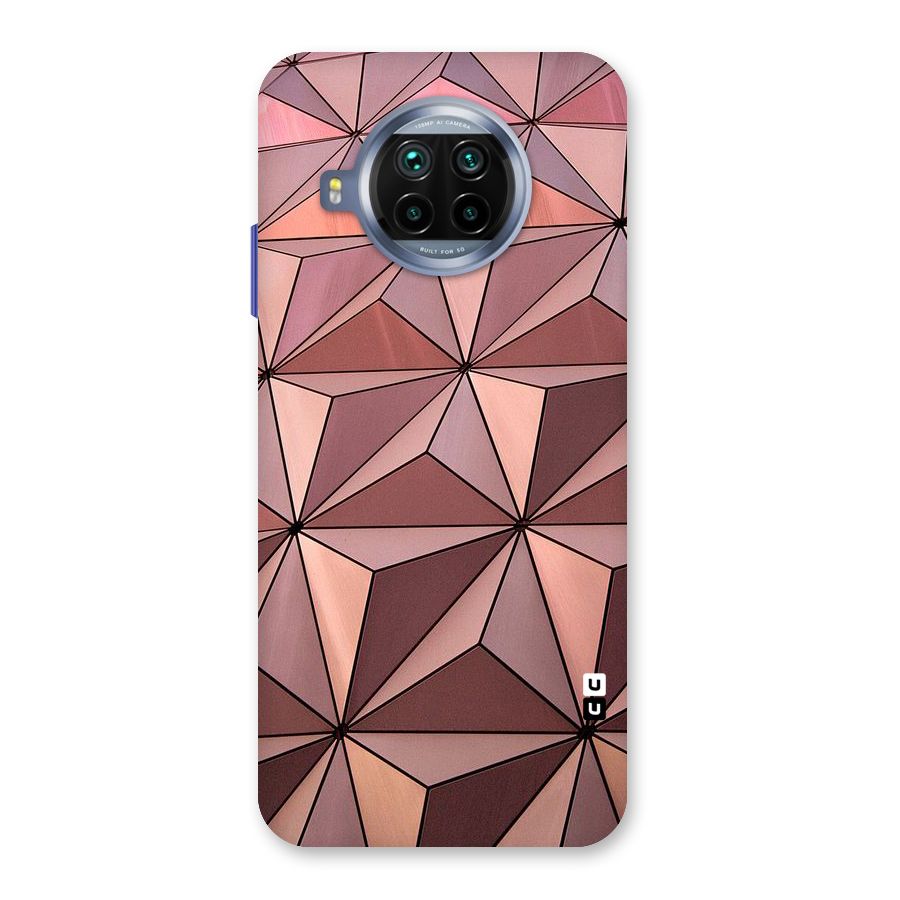 Rosegold Abstract Shapes Back Case for Mi 10i