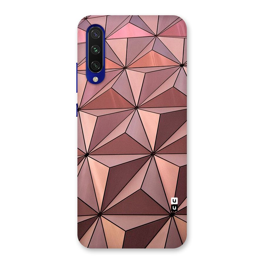 Rosegold Abstract Shapes Back Case for Mi A3