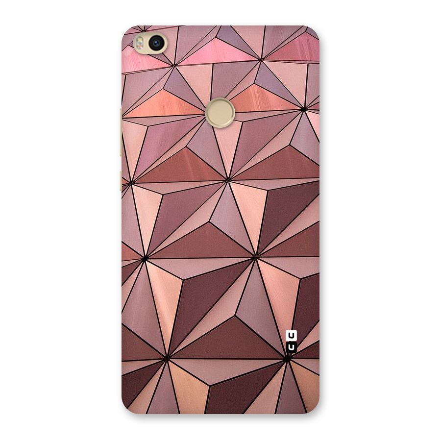 Rosegold Abstract Shapes Back Case for Mi Max 2