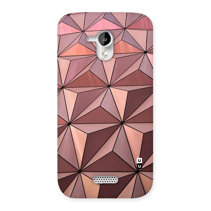 Rosegold Abstract Shapes Back Case for Micromax Canvas HD A116