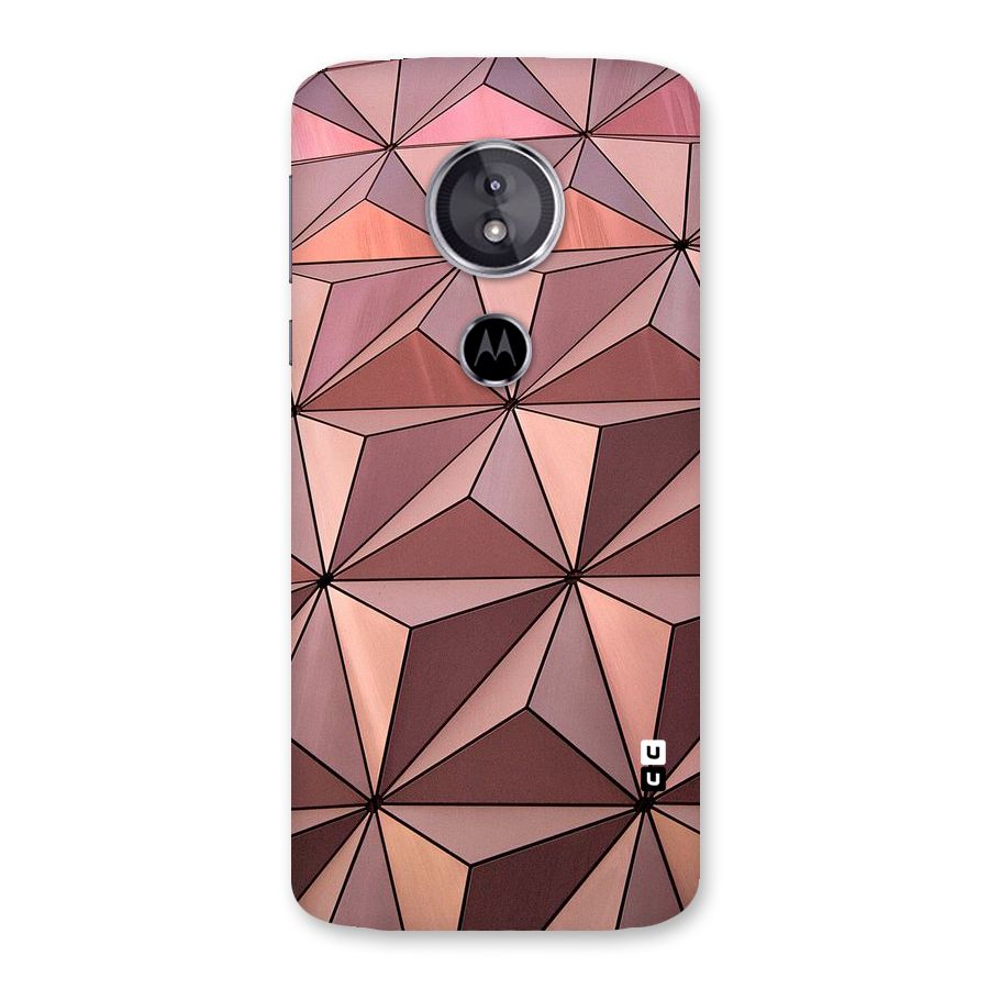 Rosegold Abstract Shapes Back Case for Moto E5