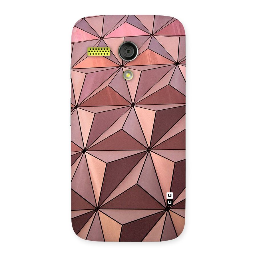 Rosegold Abstract Shapes Back Case for Moto G