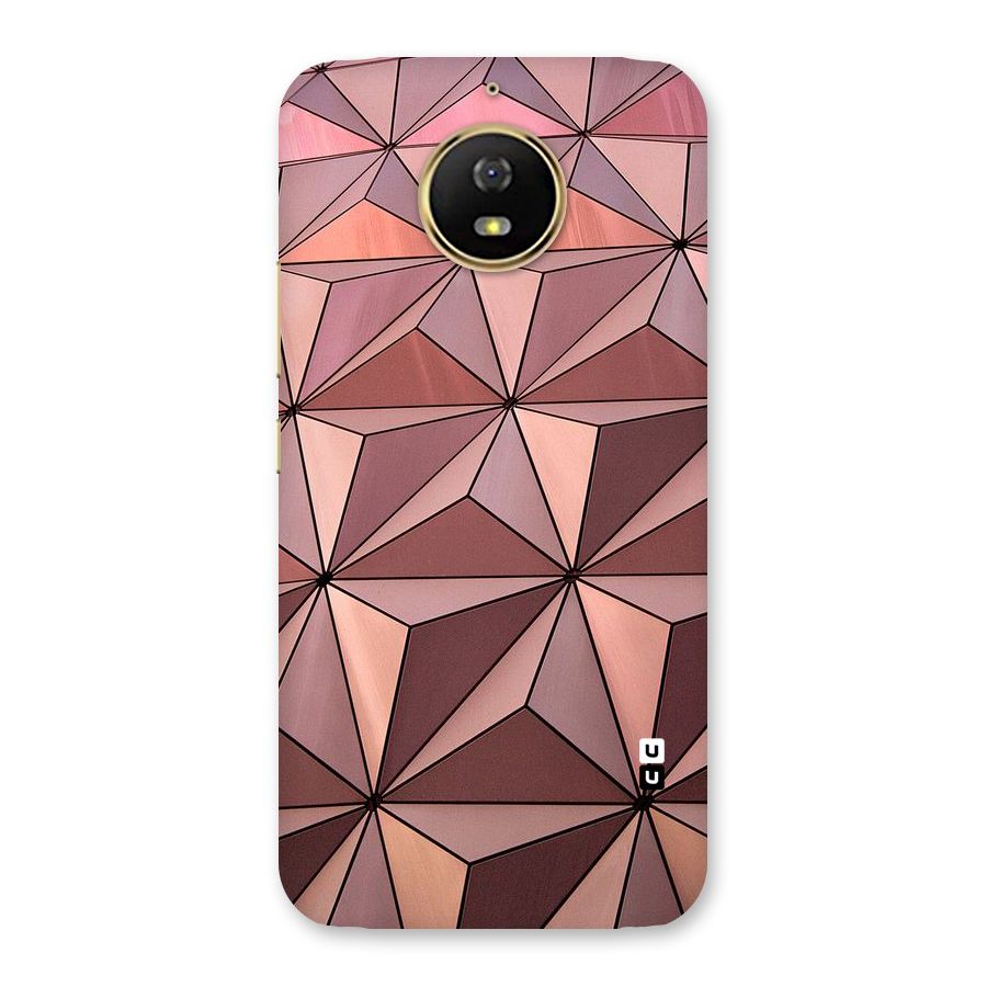 Rosegold Abstract Shapes Back Case for Moto G5s
