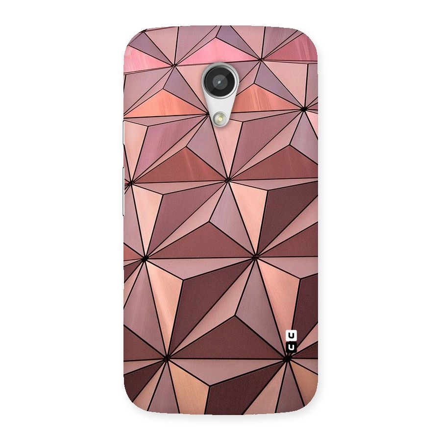 Rosegold Abstract Shapes Back Case for Moto G 2nd Gen