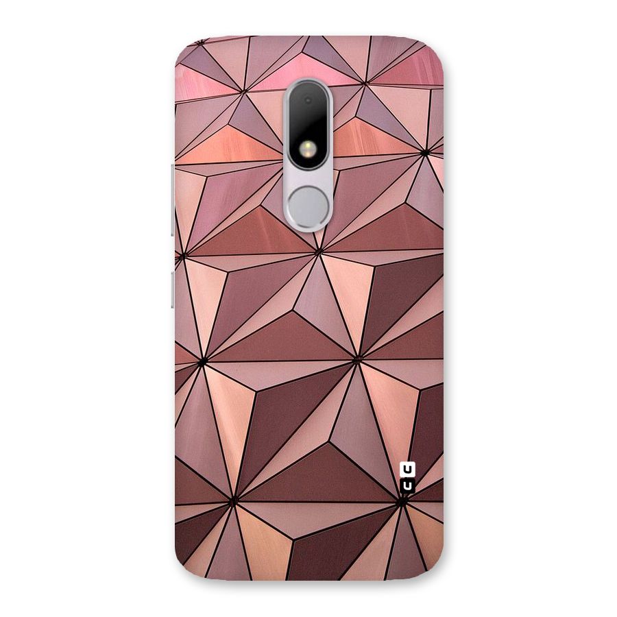 Rosegold Abstract Shapes Back Case for Moto M