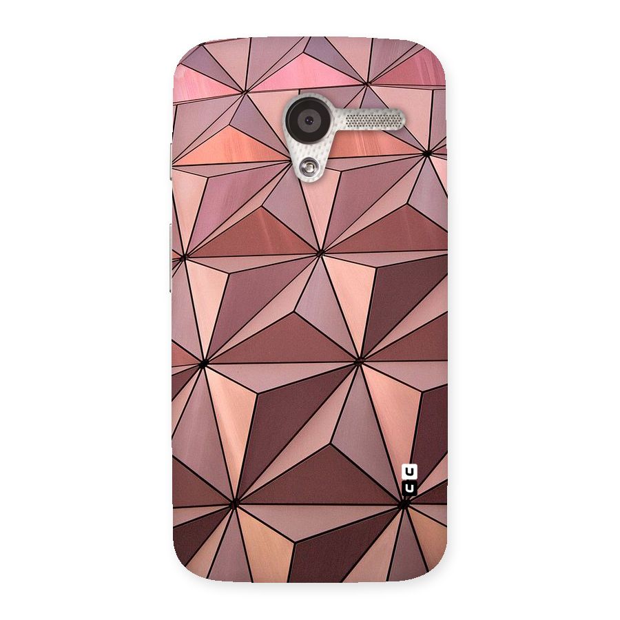 Rosegold Abstract Shapes Back Case for Moto X