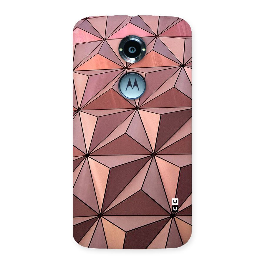 Rosegold Abstract Shapes Back Case for Moto X 2nd Gen
