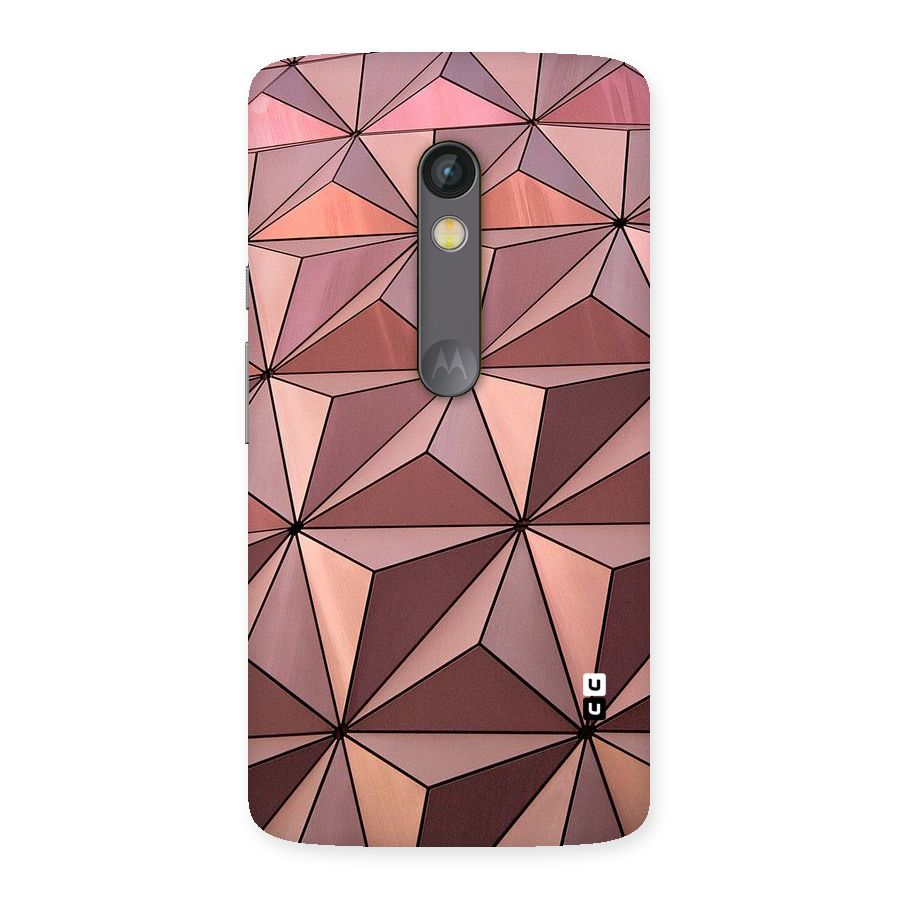 Rosegold Abstract Shapes Back Case for Moto X Play