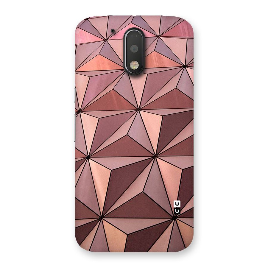 Rosegold Abstract Shapes Back Case for Motorola Moto G4