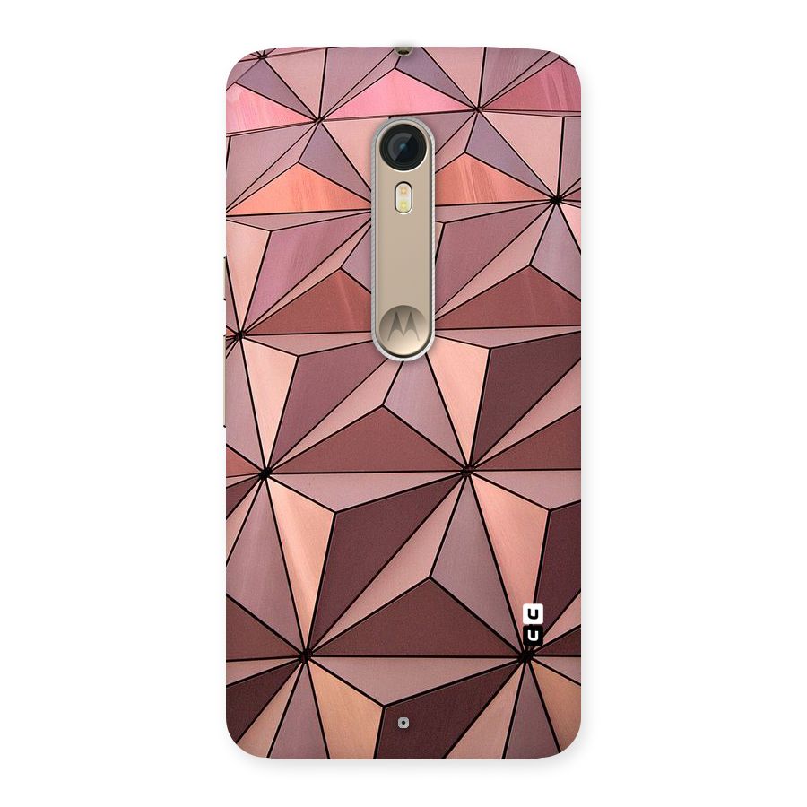 Rosegold Abstract Shapes Back Case for Motorola Moto X Style