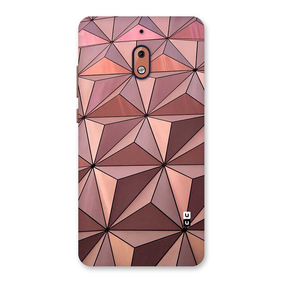 Rosegold Abstract Shapes Back Case for Nokia 2.1