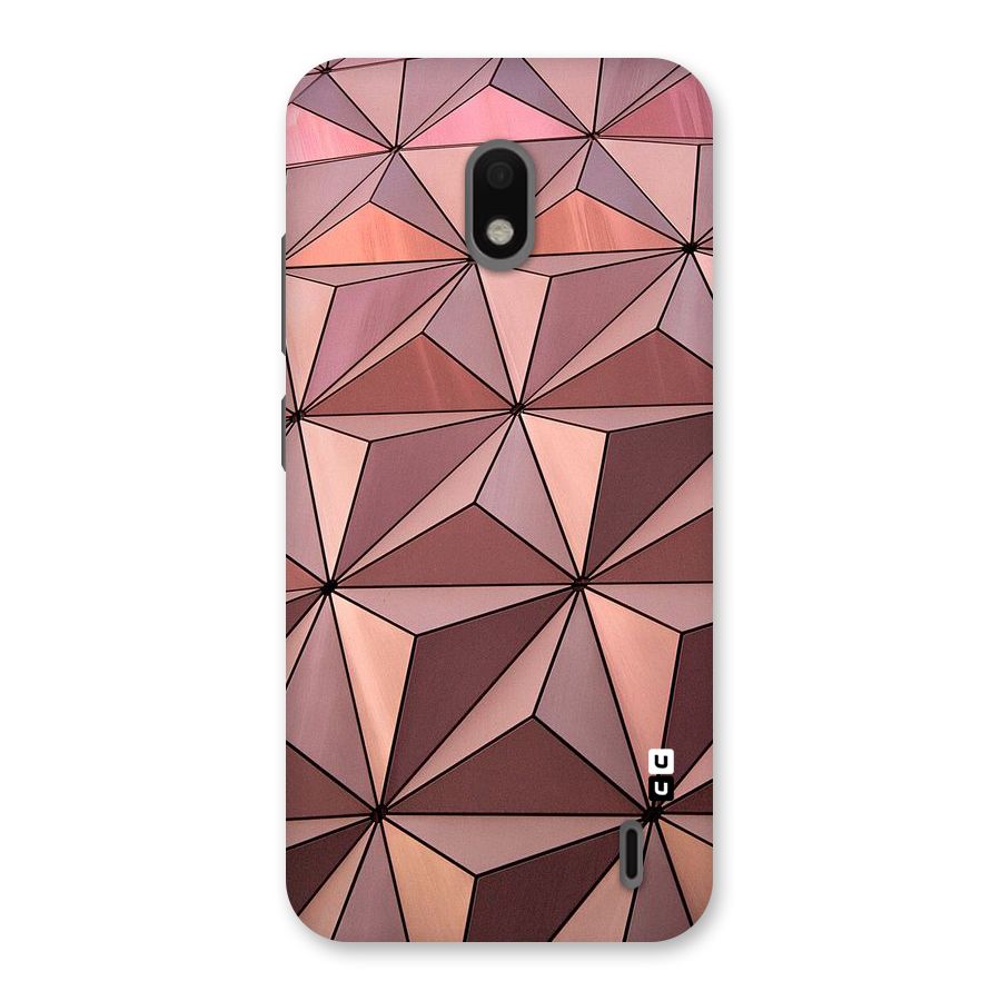 Rosegold Abstract Shapes Back Case for Nokia 2.2