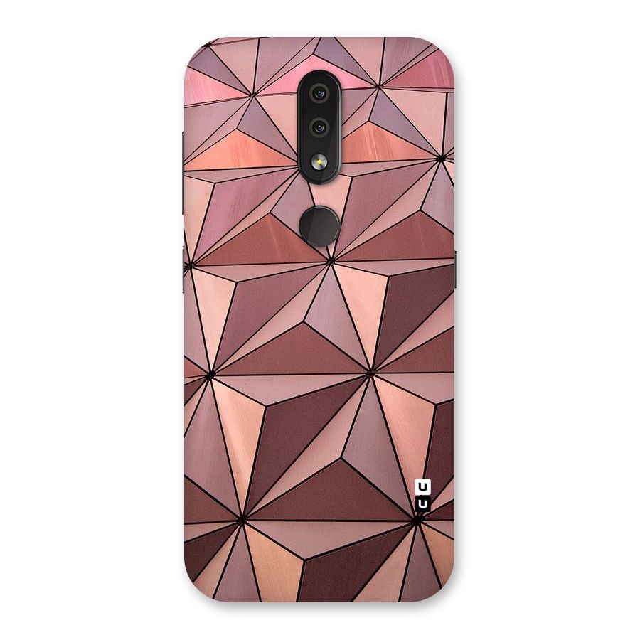 Rosegold Abstract Shapes Back Case for Nokia 4.2
