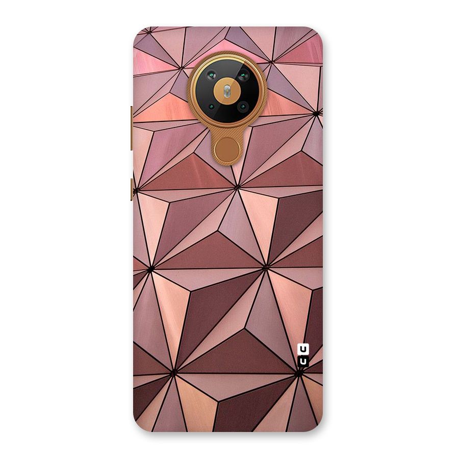 Rosegold Abstract Shapes Back Case for Nokia 5.3