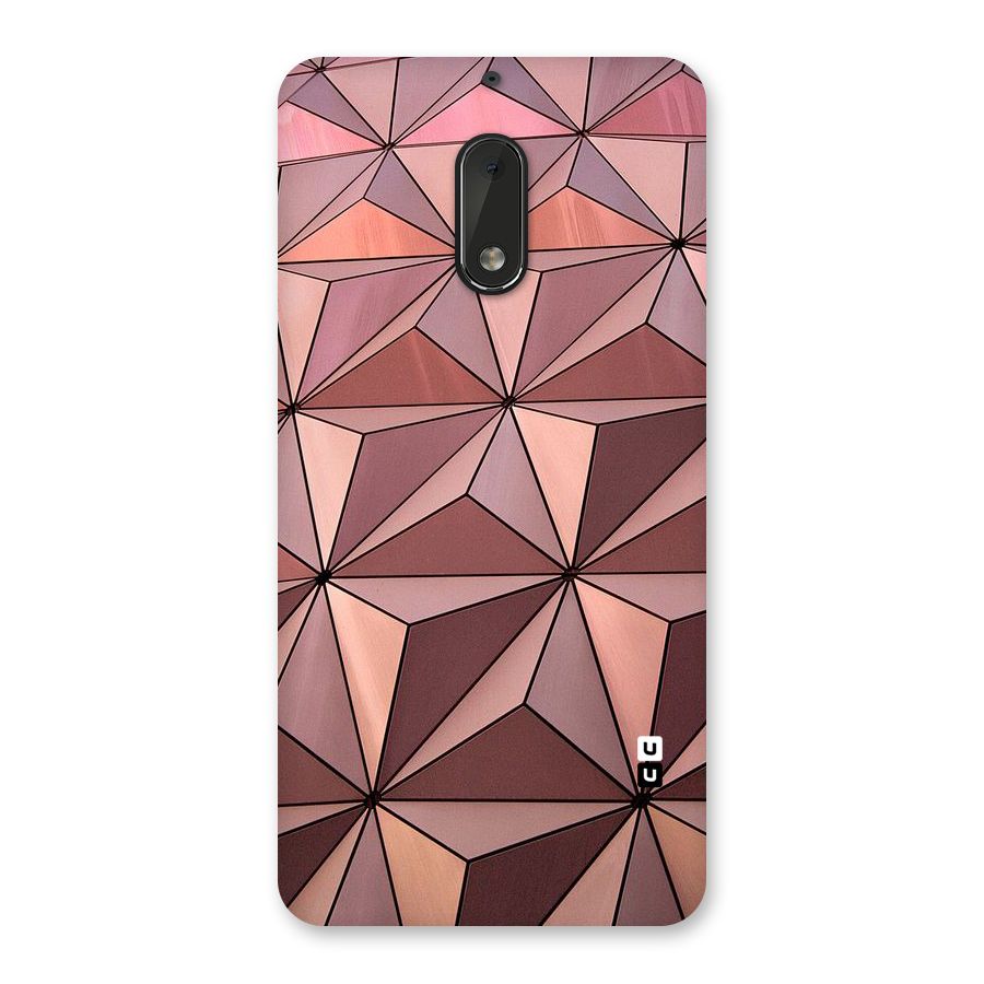 Rosegold Abstract Shapes Back Case for Nokia 6