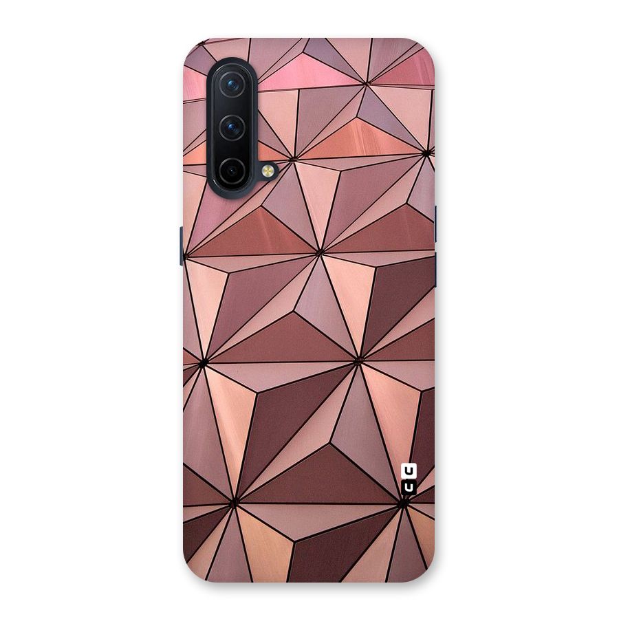 Rosegold Abstract Shapes Back Case for OnePlus Nord CE 5G