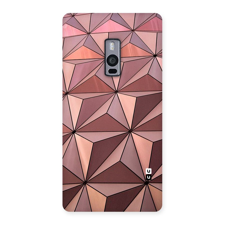 Rosegold Abstract Shapes Back Case for OnePlus Two