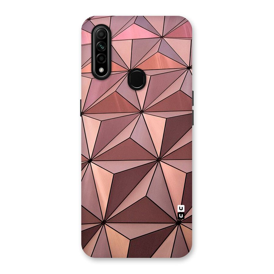 Rosegold Abstract Shapes Back Case for Oppo A31