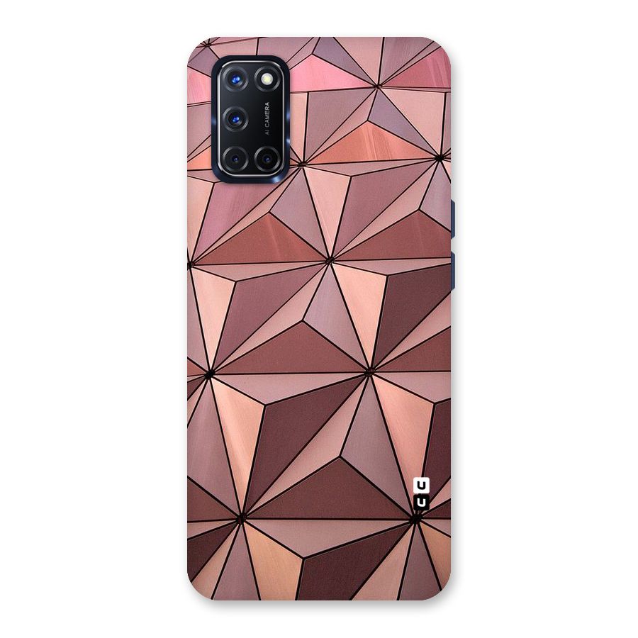 Rosegold Abstract Shapes Back Case for Oppo A52