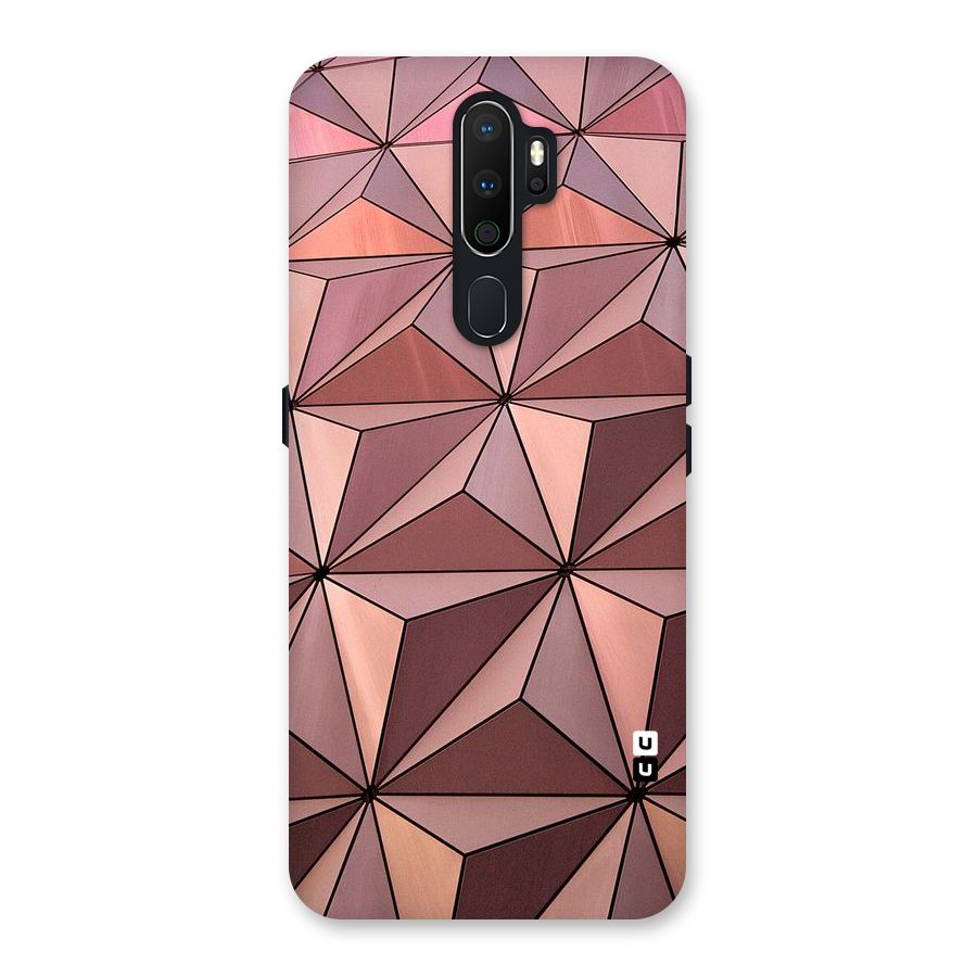 Rosegold Abstract Shapes Back Case for Oppo A5 (2020)