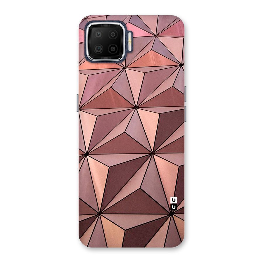 Rosegold Abstract Shapes Back Case for Oppo F17