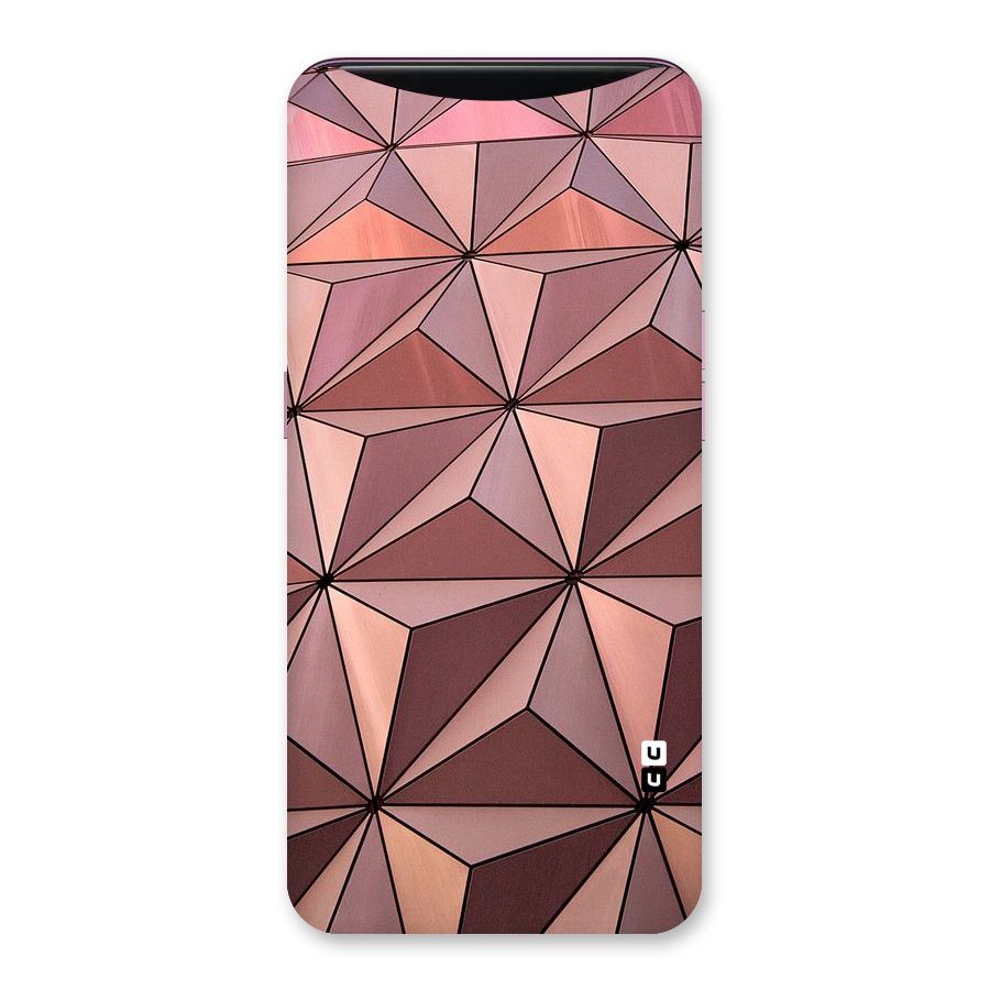 Rosegold Abstract Shapes Back Case for Oppo Find X