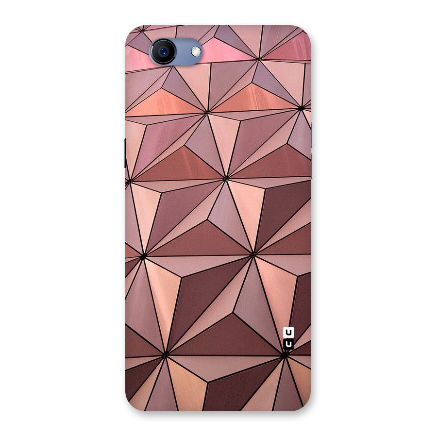 Rosegold Abstract Shapes Back Case for Oppo Realme 1