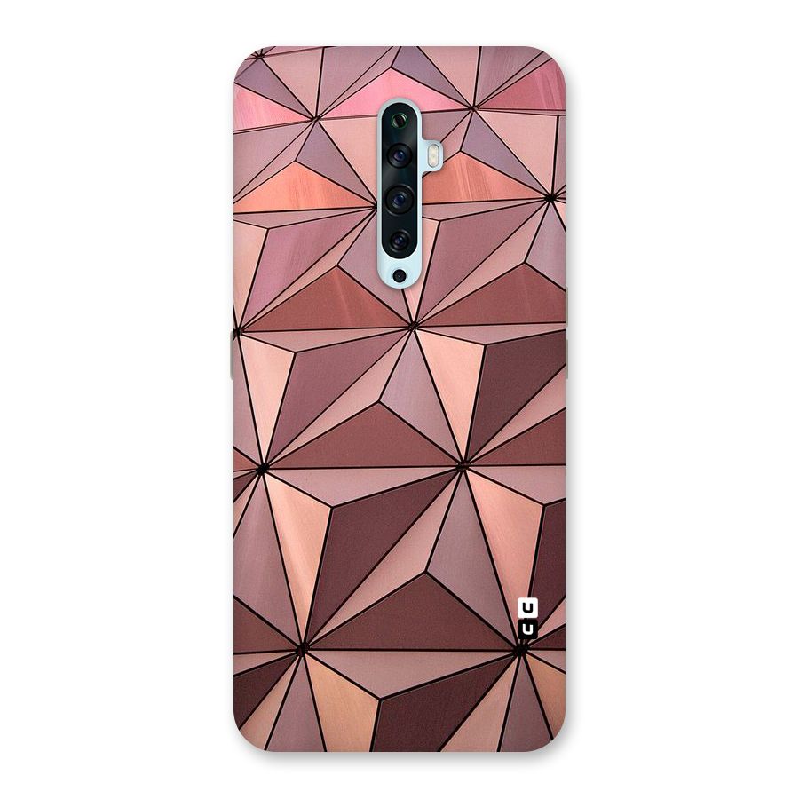 Rosegold Abstract Shapes Back Case for Oppo Reno2 Z