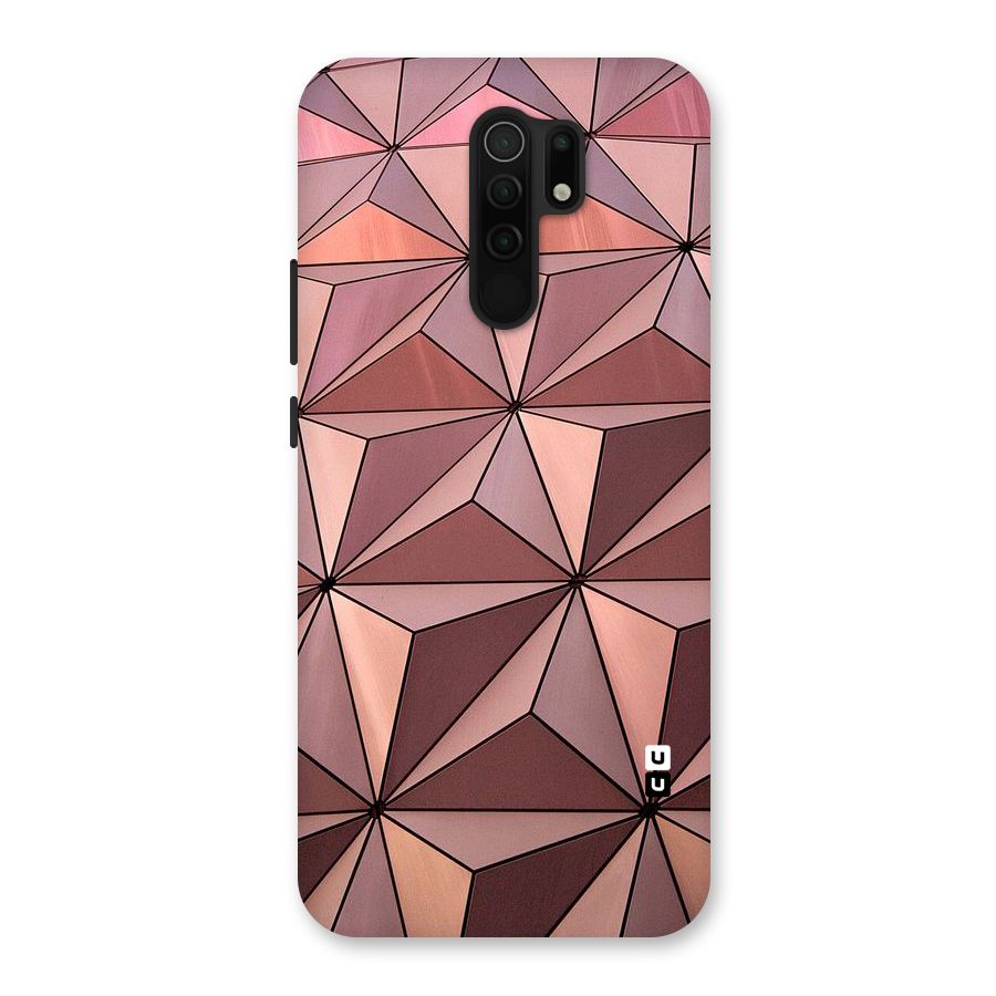 Rosegold Abstract Shapes Back Case for Poco M2
