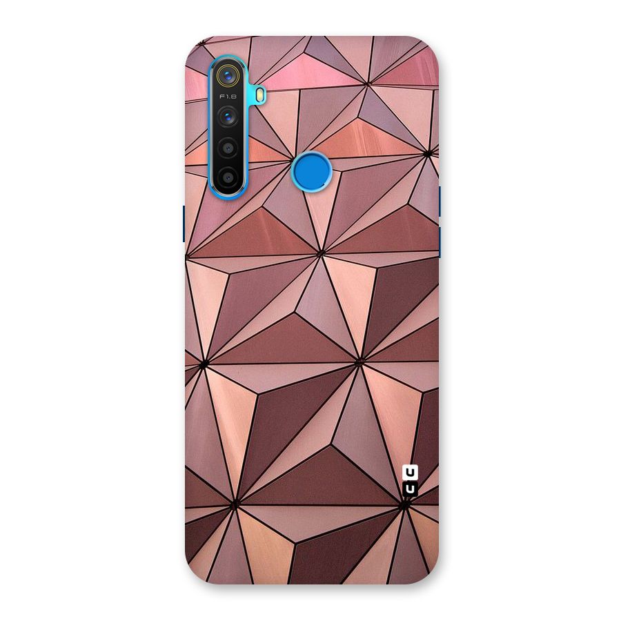 Rosegold Abstract Shapes Back Case for Realme 5