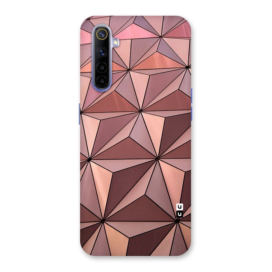 Rosegold Abstract Shapes Back Case for Realme 6i