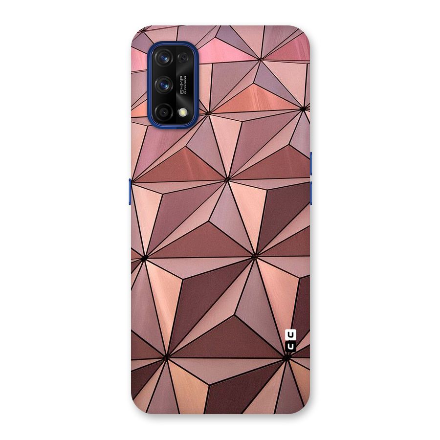 Rosegold Abstract Shapes Back Case for Realme 7 Pro