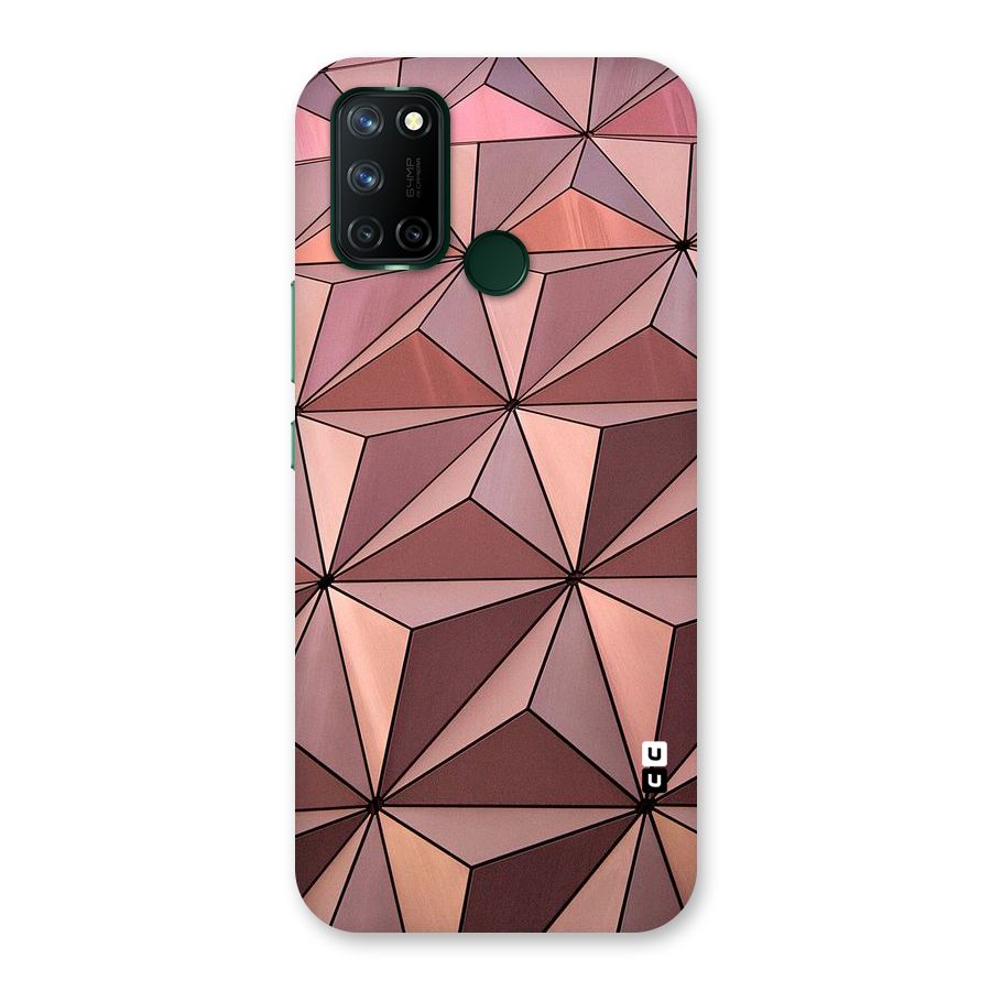 Rosegold Abstract Shapes Back Case for Realme 7i