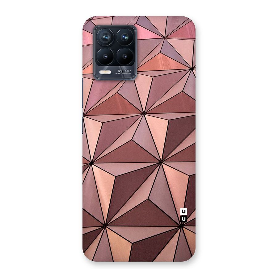 Rosegold Abstract Shapes Back Case for Realme 8 Pro