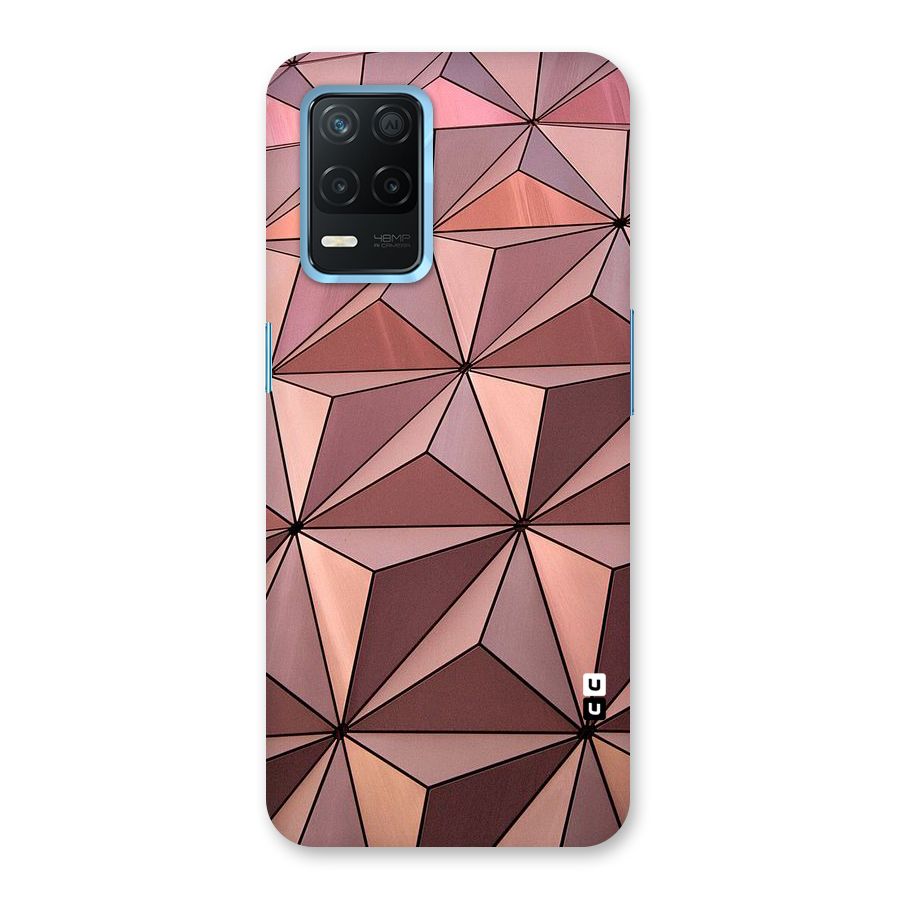 Rosegold Abstract Shapes Back Case for Realme 8s 5G
