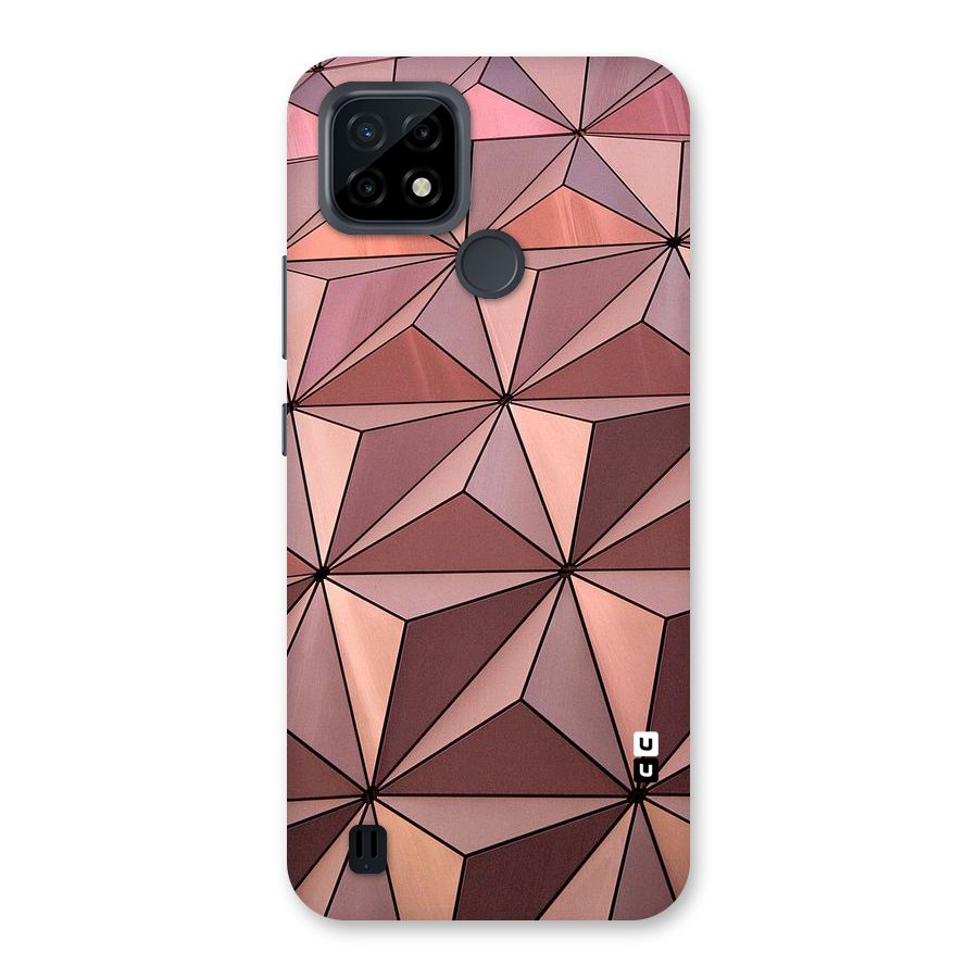 Rosegold Abstract Shapes Back Case for Realme C21