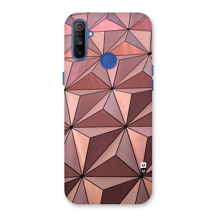 Rosegold Abstract Shapes Back Case for Realme Narzo 10A