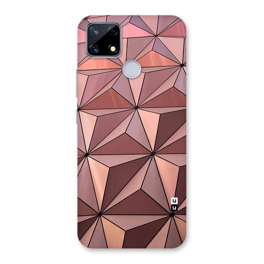 Rosegold Abstract Shapes Back Case for Realme Narzo 20