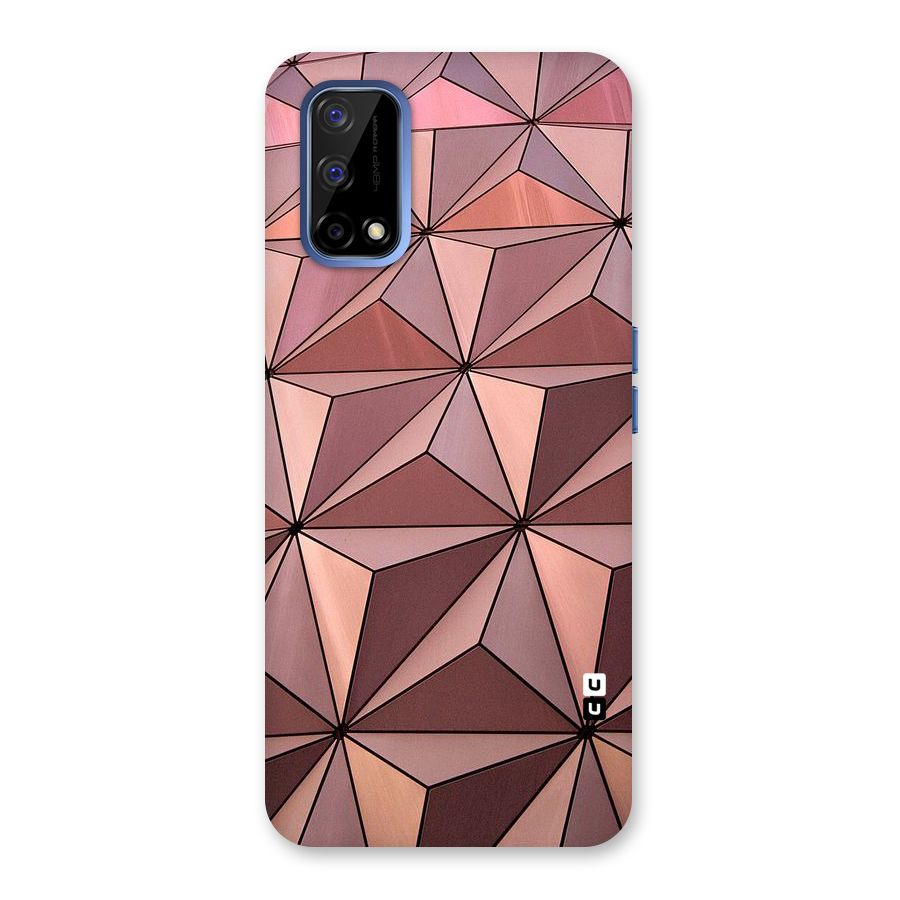 Rosegold Abstract Shapes Back Case for Realme Narzo 30 Pro