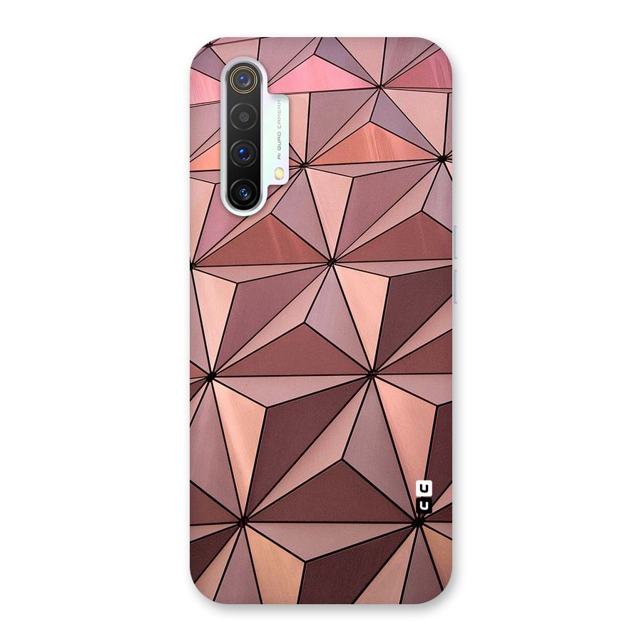 Rosegold Abstract Shapes Back Case for Realme X3