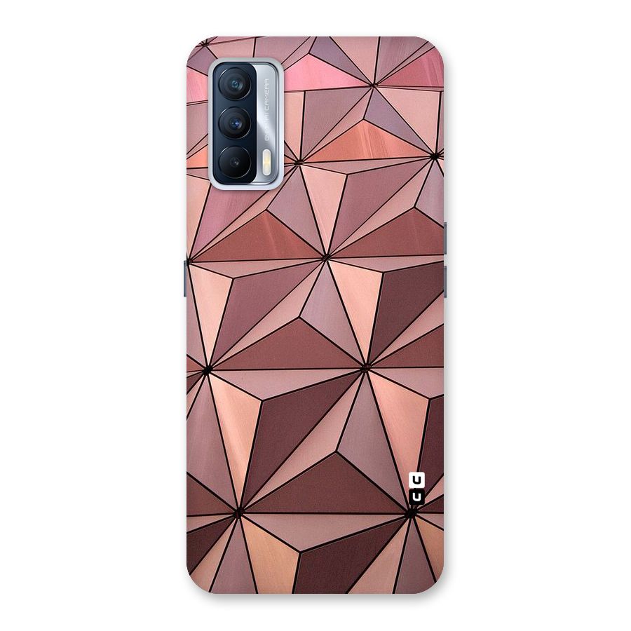 Rosegold Abstract Shapes Back Case for Realme X7