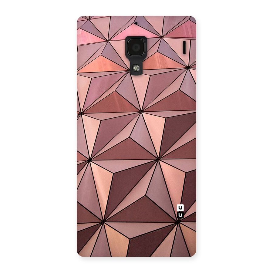 Rosegold Abstract Shapes Back Case for Redmi 1S